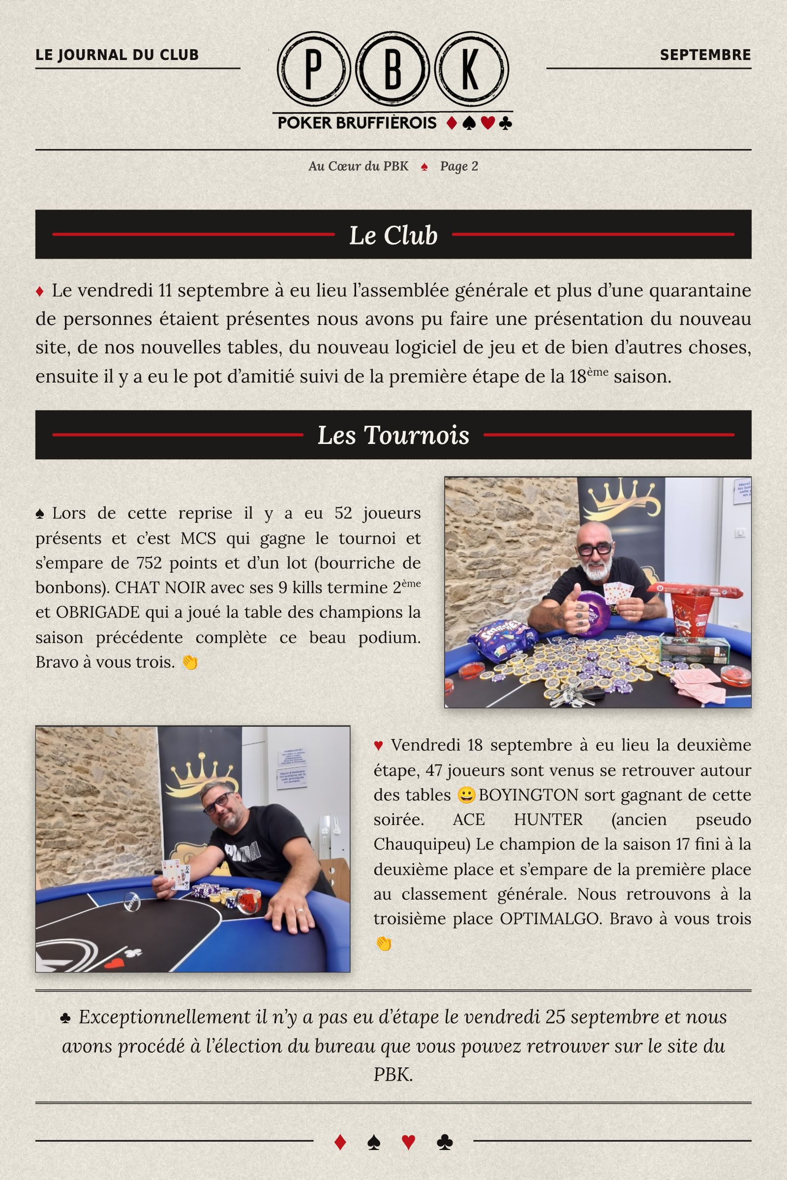 Page 2 sur 6 de « Au Coeur du PBK - Septembre 2026 »