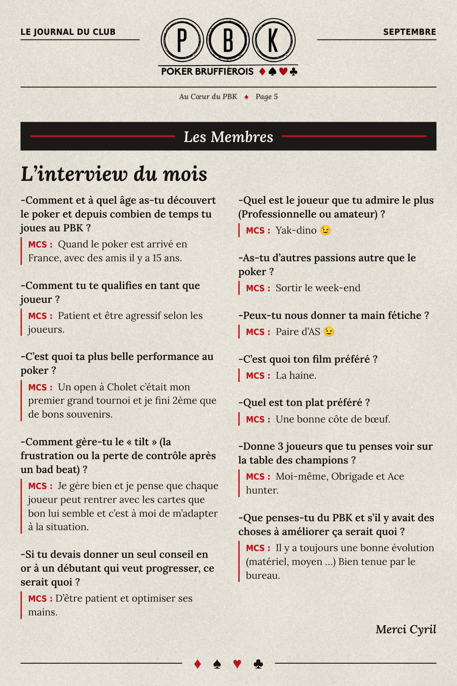 Page 5 sur 6 de « Au Coeur du PBK - Septembre 2026 »